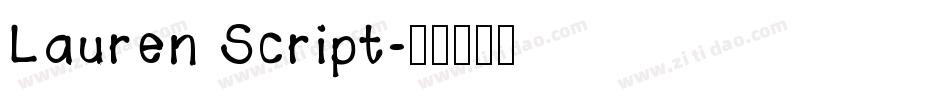 Lauren Script字体转换